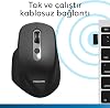 Philips SPK7818 3200 DPI 8 Tuşlu Dual Mod Bluetooth ve 2.4G Kablosuz Ergonomik Sessiz Mouse Siyah