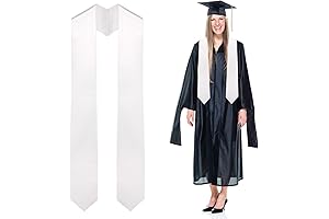 White Graduation Stole to Write On