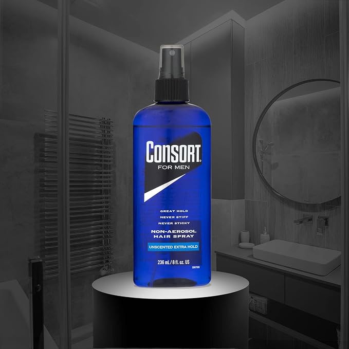 Consort Fijador Hombres Fijación Extra Sin Fragancia 32 oz miniatura 5