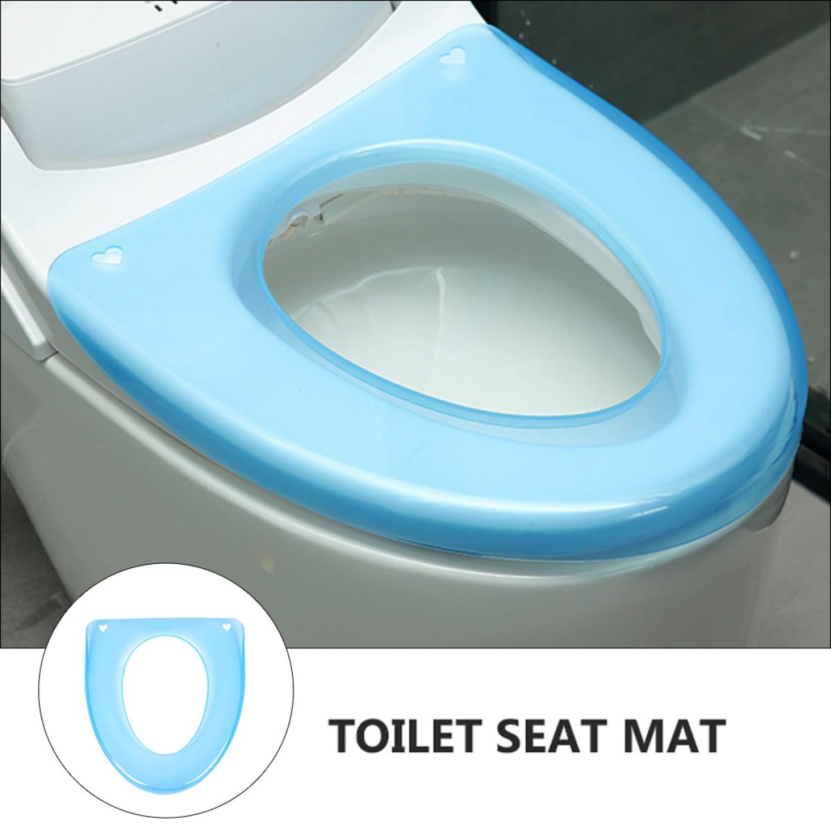 LALAFINA Ergonomic Toilet Seat Cover Waterproof Breathable U/v Type Universal Pad Pp Plastic for Comfort