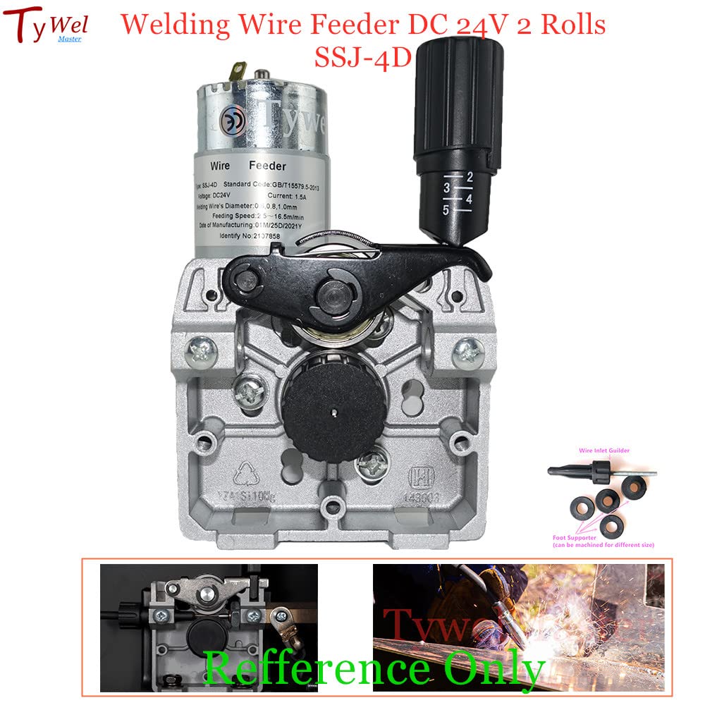 Wire Feeder 24V 25W, Welding Wire Feed Assembly 0.8-1.0mm/.03-.04