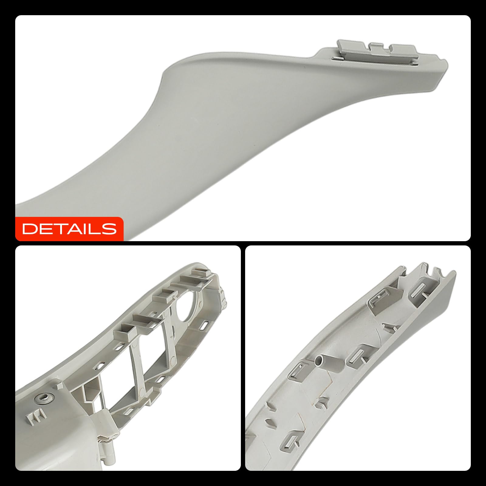 Frankberg 7x Türgriff Innenausstattung Vorne Hinten Grau Kompatibel mit 5er F10 520 523 525 528 530 535 550 5er Touring F11 520 523 525 528 530 535 550 Replace# 51417225856