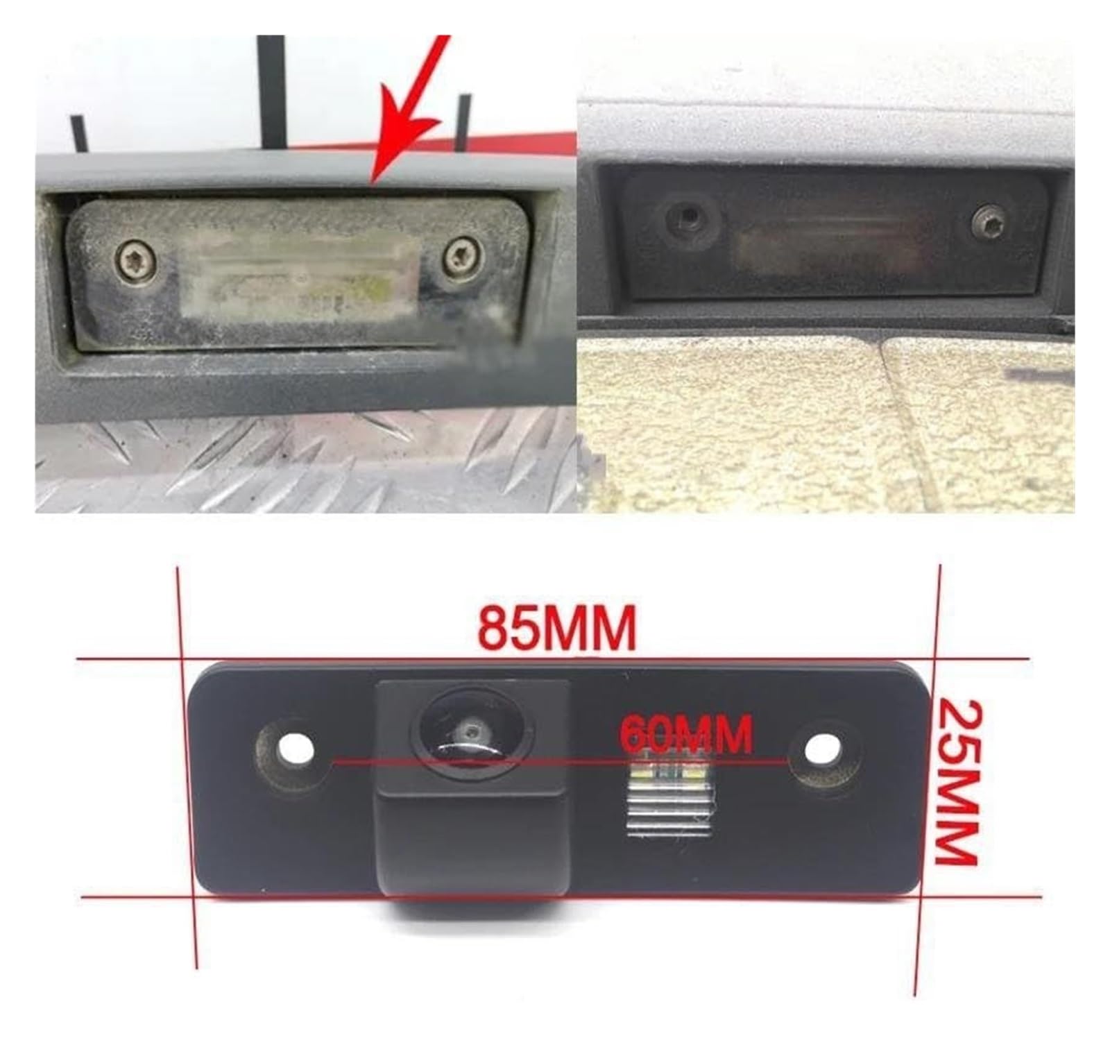 Auto Vista Posteriore Telecamera Per Mustang GT CS 2010 2011 2012 2013 2014 HD Backup Di Retromarcia Impermeabile Con Telecamera Posteriore Per Auto Senza Fili(Camera with Wireless)