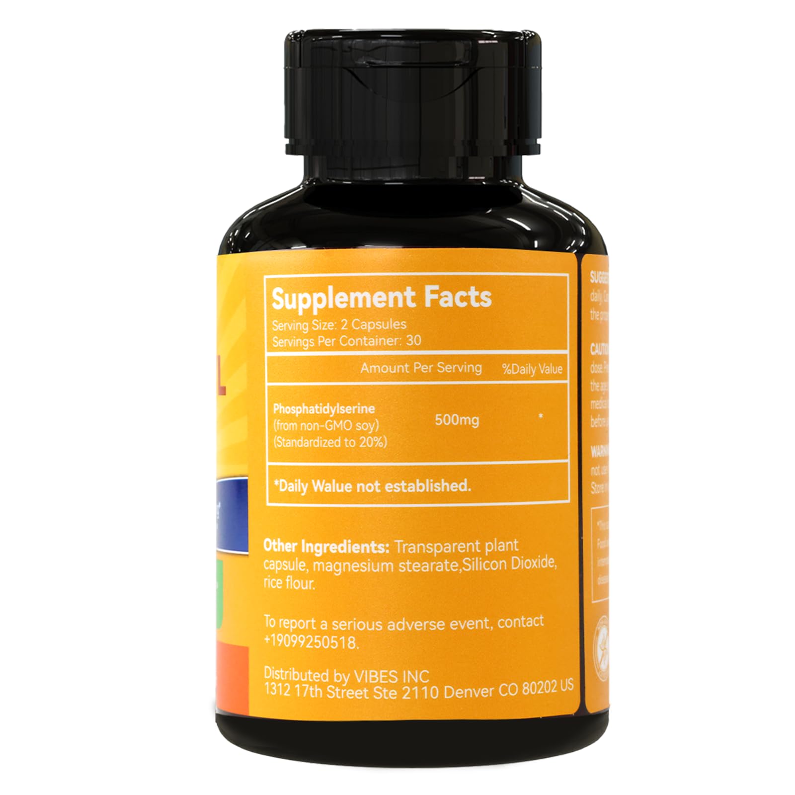 Phosphatidyl serine 500mg, Compound Derived from Soy Lecithin, 60 Count — Amazon image 6