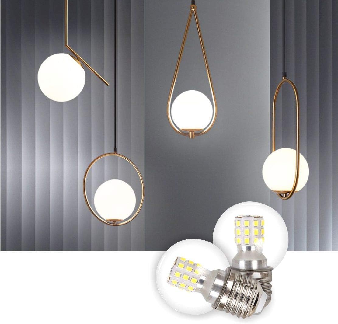 BOKT Mini Led Light Bulb 7W 110V for Glass Globe Pendant Light Bulbs Non-dimmable 360 Degrees Beam Angle Pack of 6 (Warm White 3200k, 7w)