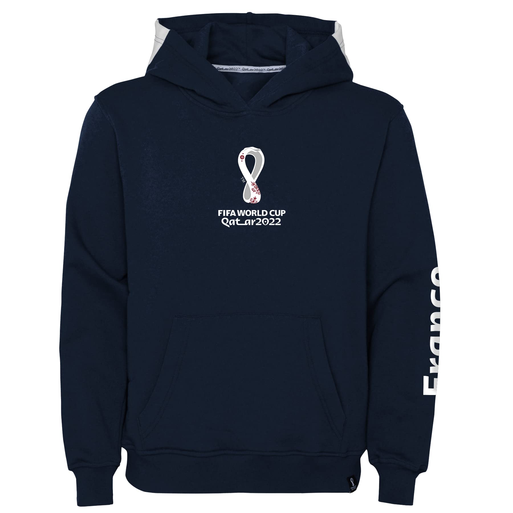 Sudadera Copa Mundial FIFA para niños con capucha de forro polar azul L 4