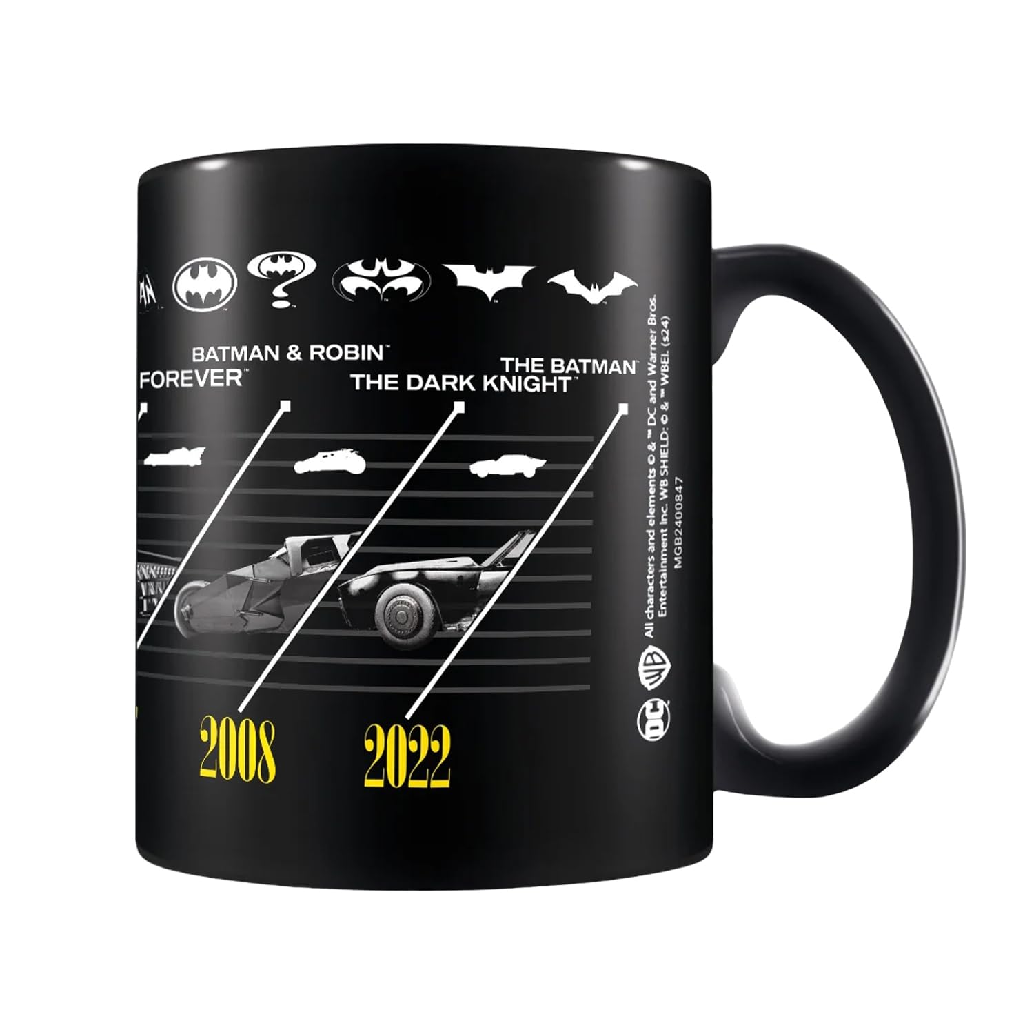 Pyramid International Colour Batman (1989) Black Mug - 10Oz / 315Ml Ceramic Mug - One Size