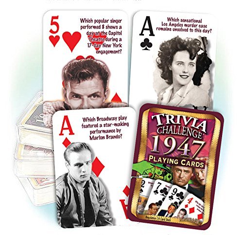 Flickback 1947 Trivia Playing Cards