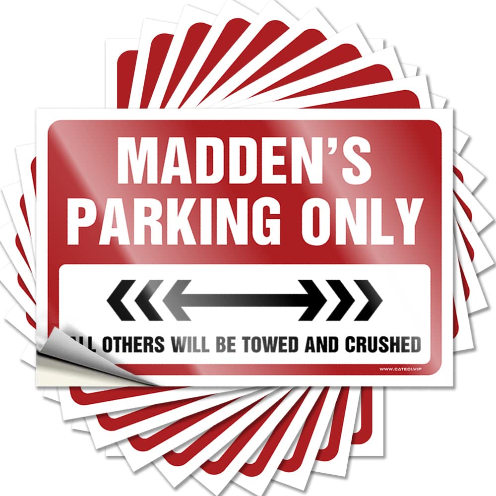 Tattoo Halloween Vinyl Sticker | Madden's Parking Only Assorted for Cars Use(6X9CM)