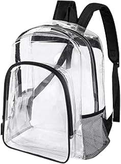 Zylione Clear Small Backpack Stadium Approved Transparent Backpack Water Proof Transparent Backpack. Anime School Backpack