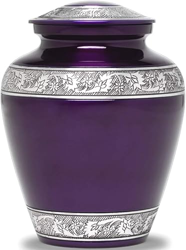 Miniatura 35 de Eternal Harmony Urna grande para cenizas, urna de cremación masculina y femenina para cenizas humanas con acabados elegantes, sello seguro y bolsa