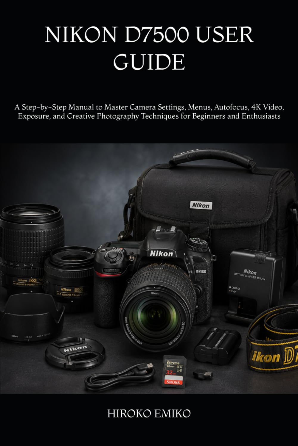 NIKON D7500 USER GUIDE: A Step-by-Step Manual to Master Camera Settings, Menus, Autofocus, 4K Video, Exposure, and Creative Photography Techniques for Beginners and Enthusiasts