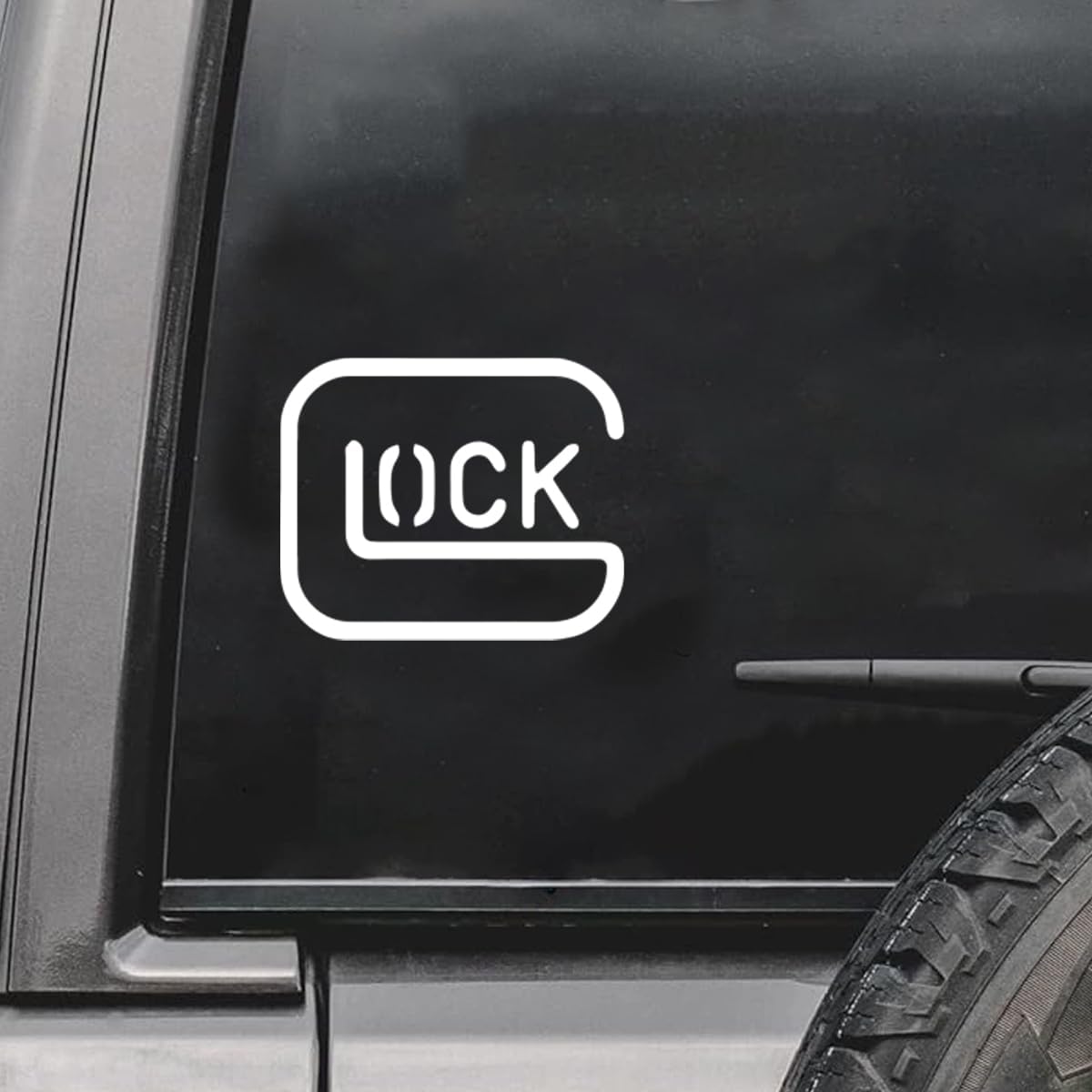 Safe Action Gun Car Sticker Decal, Pistol Perfection Vinyl Waterproof Sticker, Military Veteran Truck Bumper Decal for Locker, Fridge, Mailbox, Laptop, Water Bottle (White)