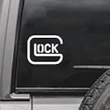 Safe Action Gun Car Sticker Decal, Pistol Perfection Vinyl Waterproof Sticker, Military Veteran Truck Bumper Decal for Locker, Fridge, Mailbox, Laptop, Water Bottle (White)