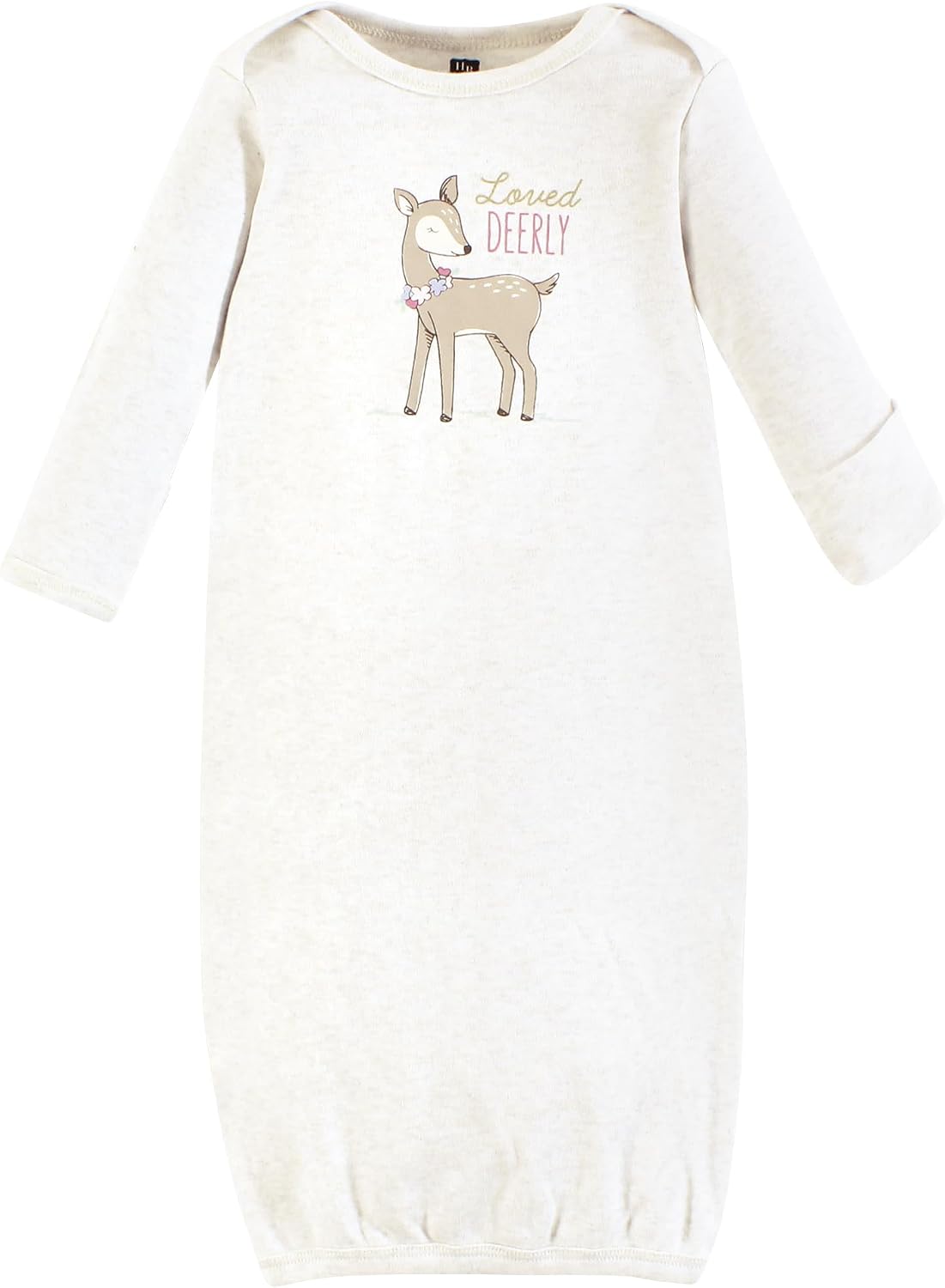 Hudson Baby Unisex Baby Gown, Swaddle Blanket and Cap or Headband