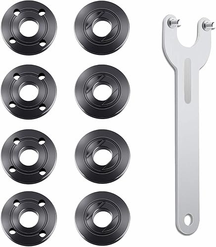 Miniatura 8 de 9 piezas de amoladora angular Kit de llave de amoladora angular 5/8-11 Brida de metal para compatible con Dewalt Milwaukee Makita193465-4 Metabo