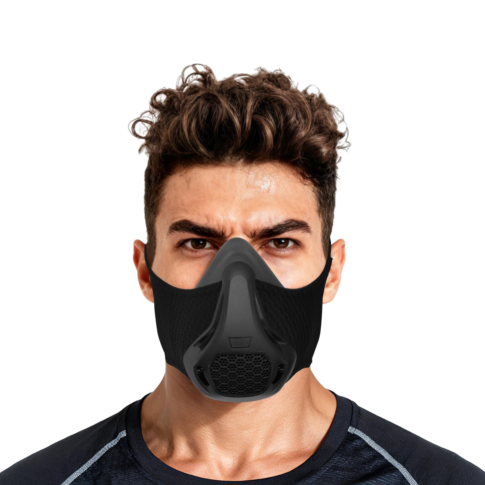 High Altitude Mask, Training Workout Mask Men to Improve Lung Capacity, 24 Level Breathing Resistance Fitness Mask to Upgrade Endurance, for All Sport: Running, Cardio, Cycling, Gym