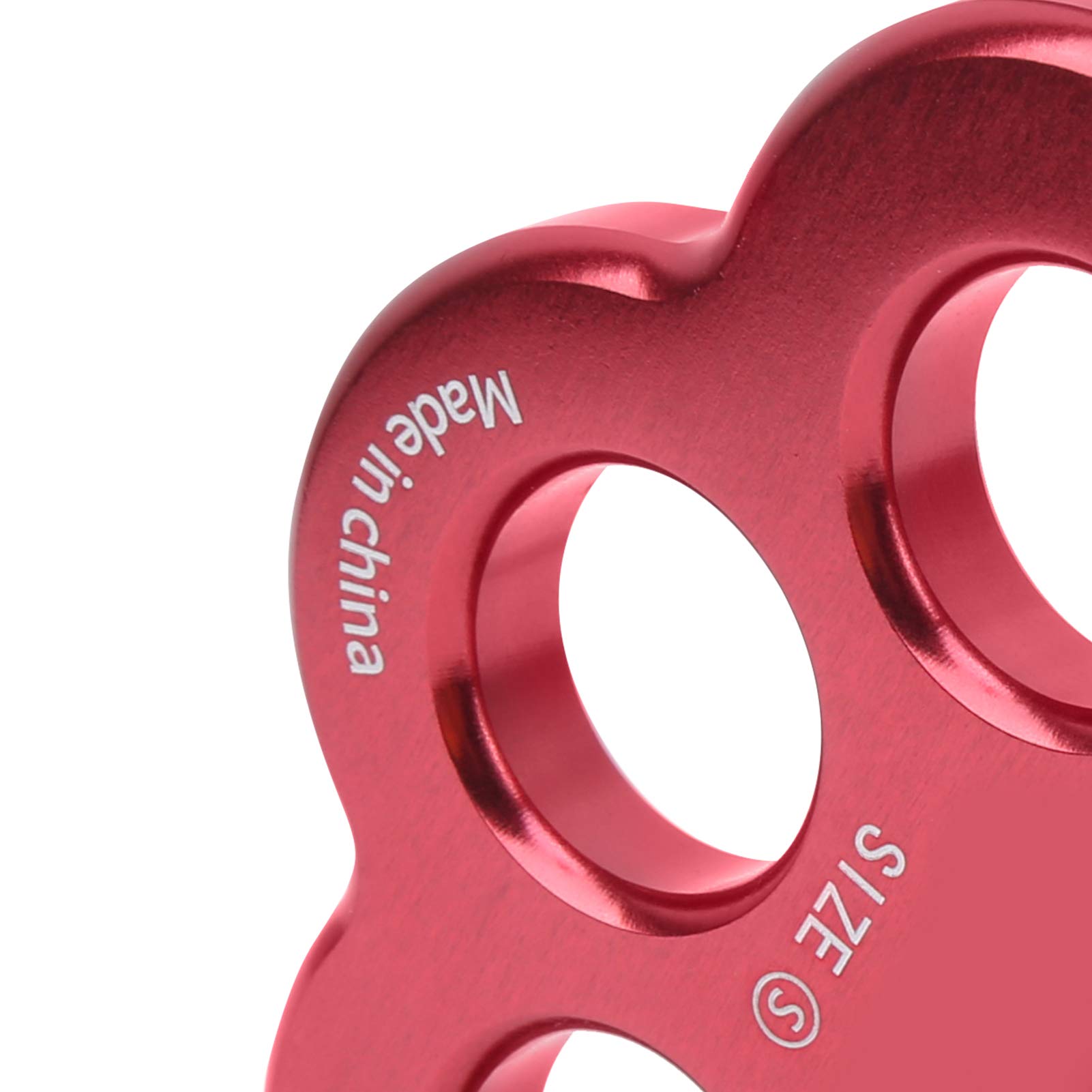 Sartiame a 3 Fori climbing Fori, Connettore divisorio Multi-Ancoraggio Piastra di Rigging Attrezzatura per Arrampicata per Alpinismo 3 Fori Piastra Arrampicata Rosso Attrezzatura