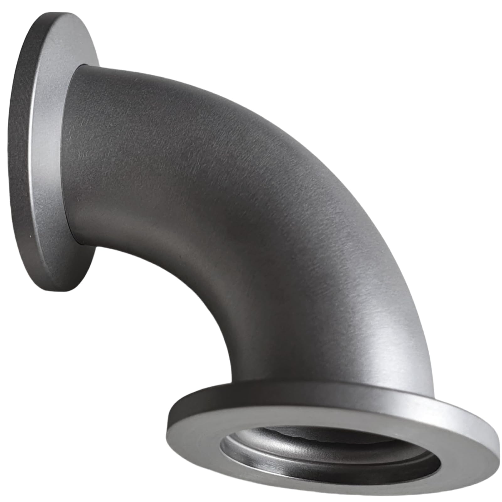 1 codo de vacío de acero inoxidable KF/NW-50, ajuste de 90 grados, brida ISO-KF para aplicaciones de alto vacío (KF40)