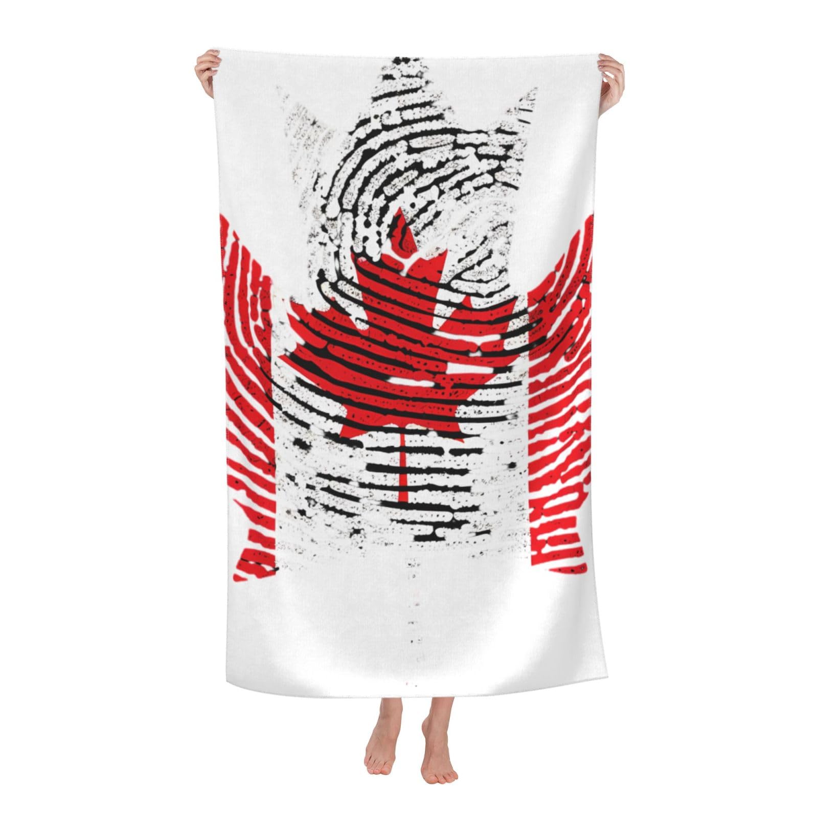 LSRCPD Beach Towel Canada Canadian Flag Microfiber Beach Towels Blanket Oversized Tropical Big Extra Large XL Pool Towels Quick Dry Sandproof for Women Girls Kids