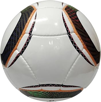 World Cup 2010 Replica Football Size 5 Premium Hand-Stitched Soccer Ball for Training, Match & Practice Durable PU Material All-Weather Play South Africa Inspired Design