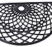 BIRDROCK HOME Half Round Rubber Doormat with Leaf with Sun Design - 17.72 x 29.92 - Keeps Your Floors Clean - Outdoor Doormat - Decorative Design