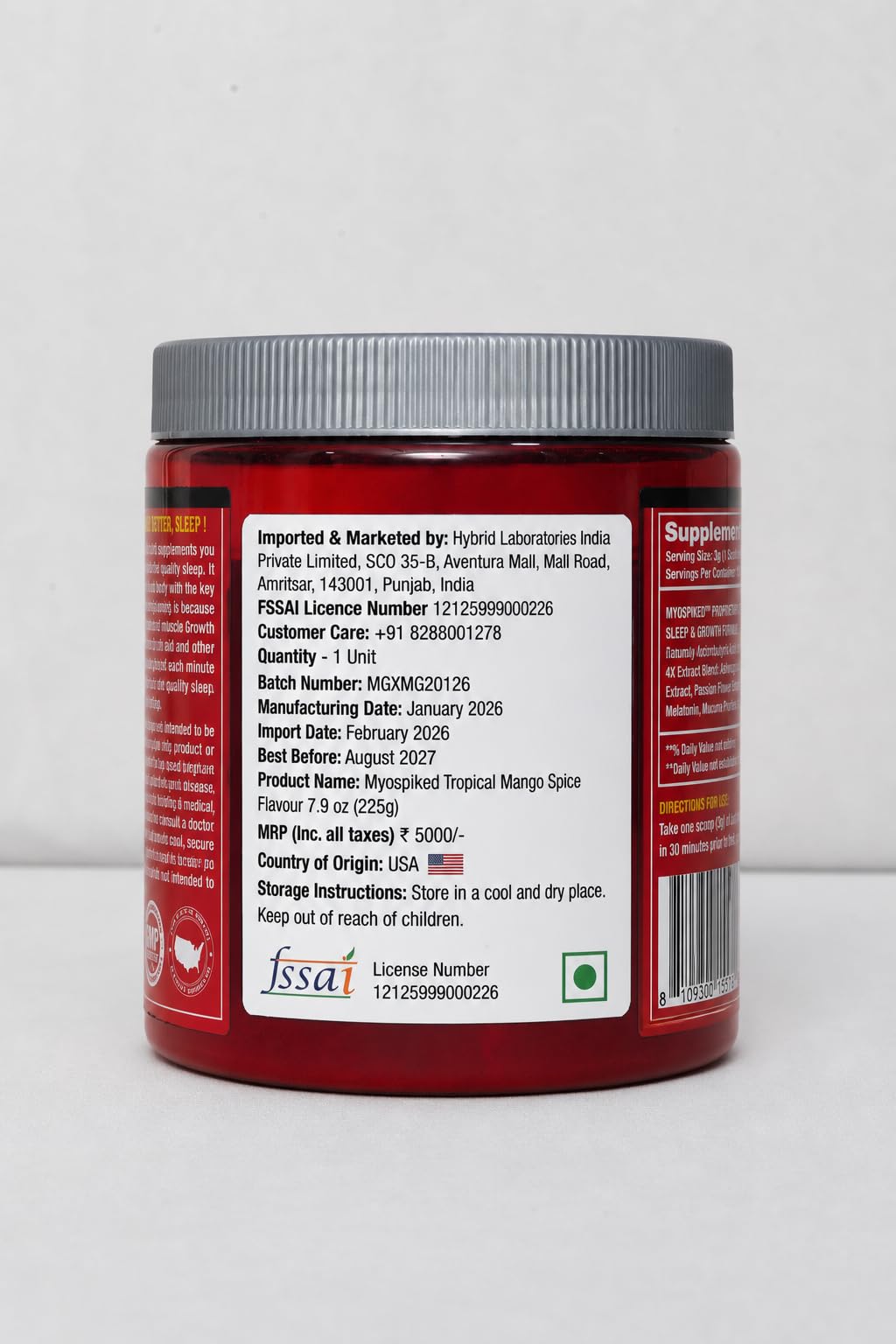 MYOGENETIX® MYOSPIKED® HSP90 7.9 Oz. (45 Servings) Exotic Cola Rush Flavour — Amazon image 2