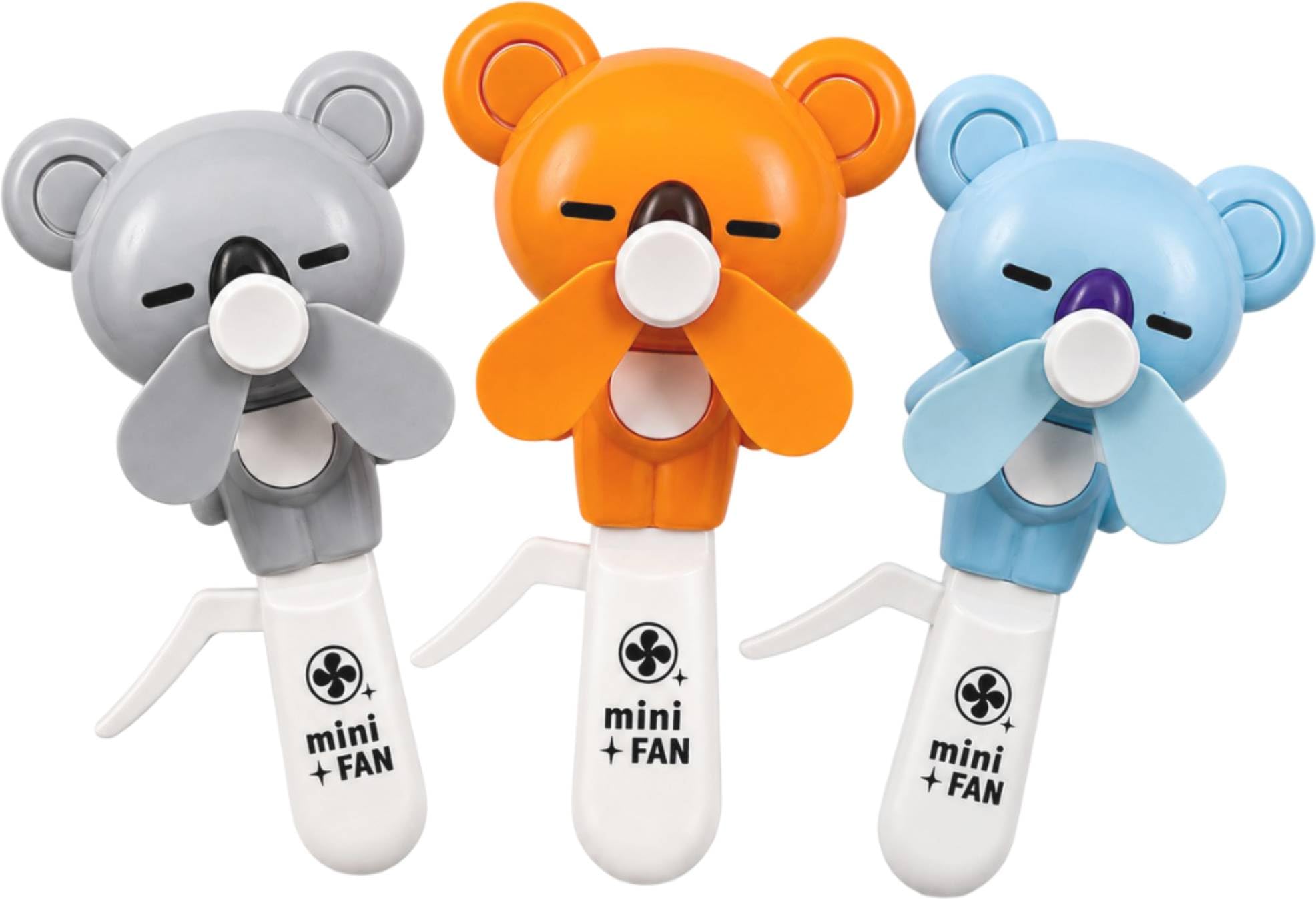 SHAKTISM Cute Bear Mini Hand Fan for Kids & Adults | Portable Manual Handheld Fan | Lightweight Pocket Cooling Fan | Cartoon Bear Design Pack of 1, Multicolour-image-27