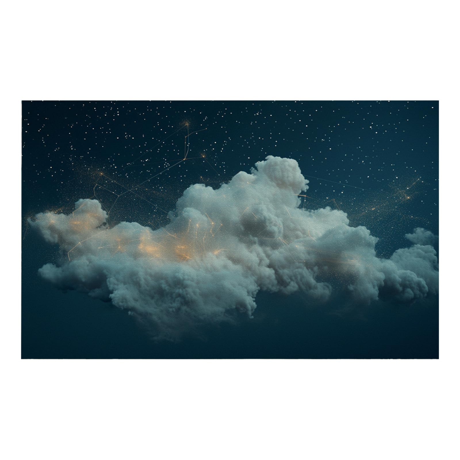 Papier peint panoramique nuage vert luxe en tissu de soie pour chambre fille