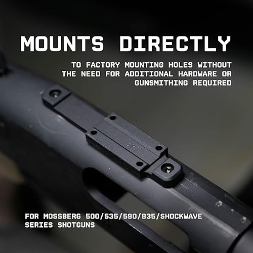 Vista 13 de Monstrum Soporte de punto rojo compatible con escopetas Mossberg 500/535/590/835/Shockwave Series