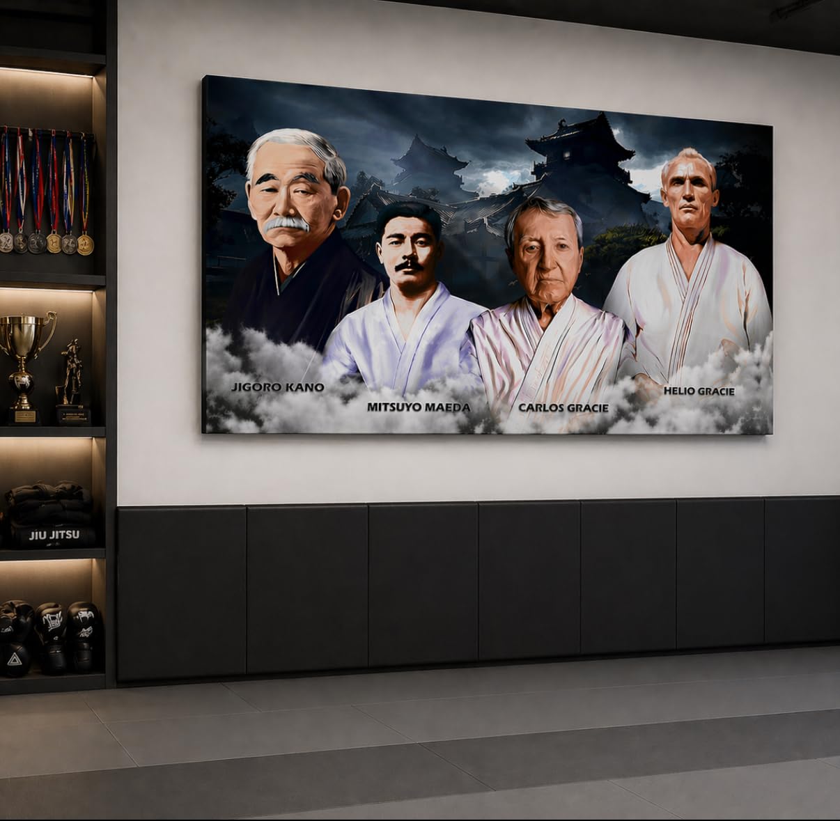 Amazon.com: purenet Jiu-Jitsu Pioneers Canvas Wall Art
