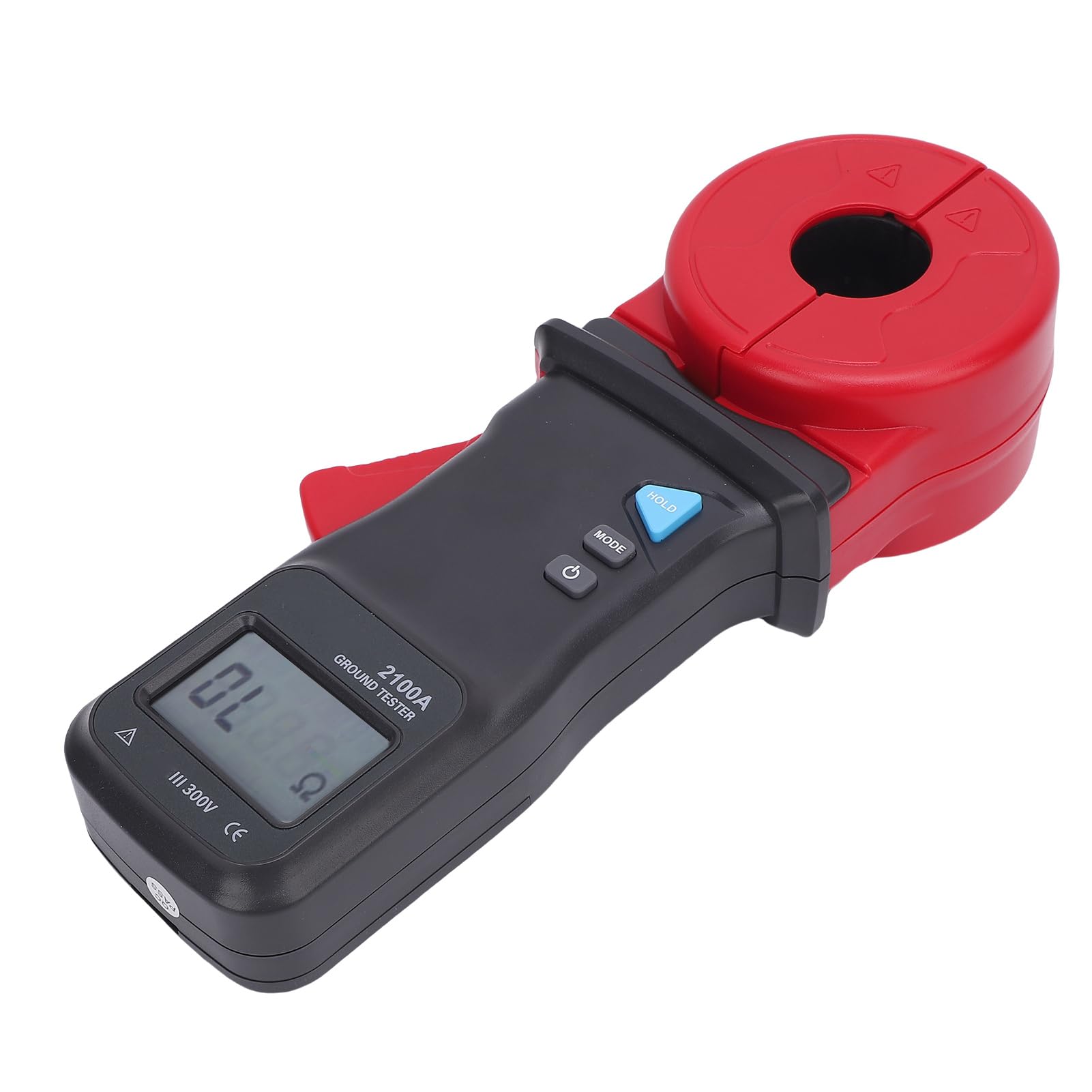 Cęgowy Tester Rezystancji Uziemienia, Cyfrowy Miernik Cęgowy ABS, Automatyczny Zakres od 0,01 do 200 Omów, Szczęka 32 Mm, Odczyt 0,5 S, dla Elektryków, Telekomunikacja, Testowanie