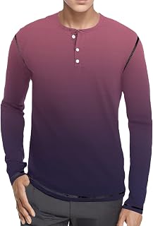 Men's Running Shirts Sports Long Sleeve Athletic Tee Winter Shirts Top Gradient Tee Mens Fitness Long Sleeve Running Sports T Shirt Men Muscle Athletic Gym Compression Clothes Men Shirt