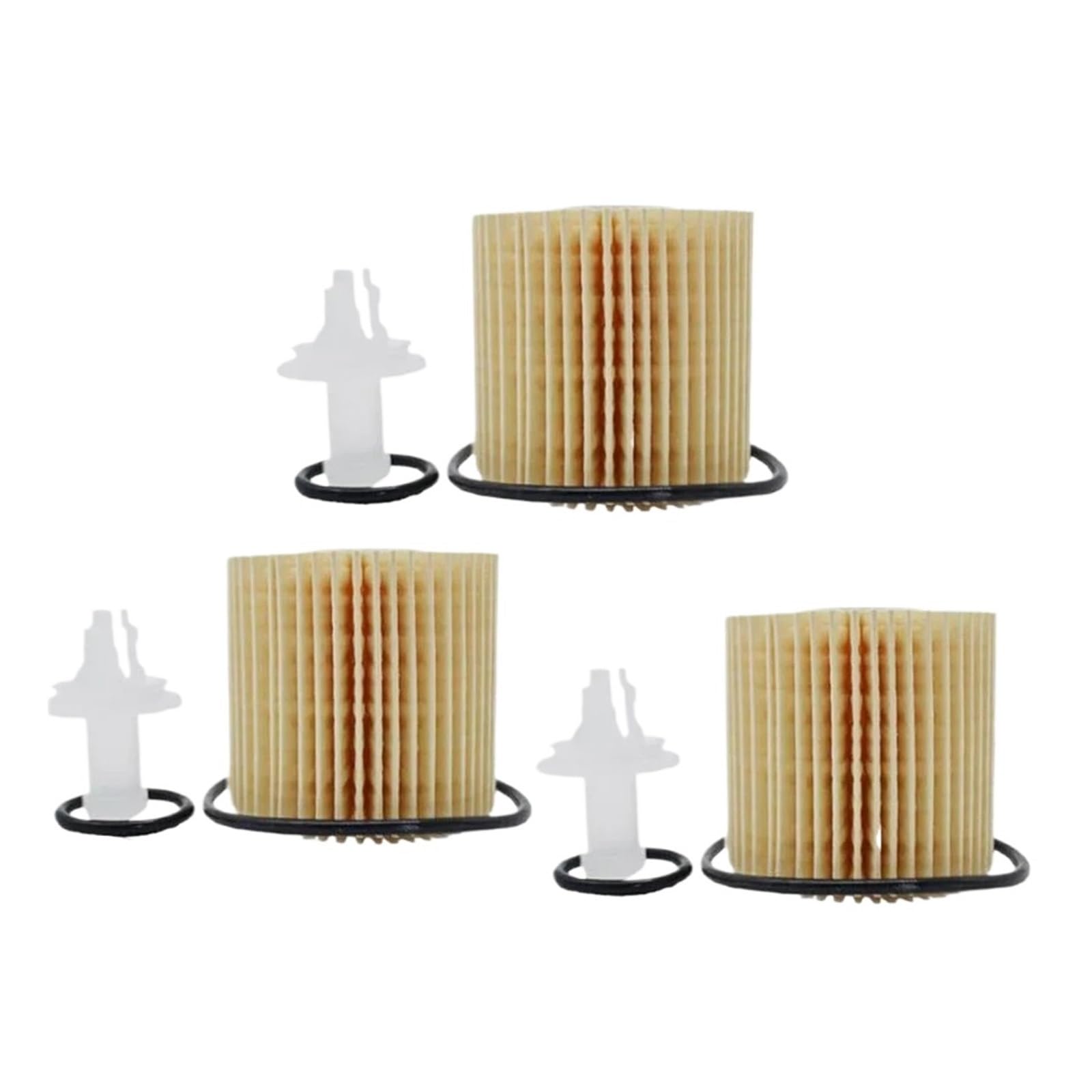 Lot de 3 cartouches nettoyantes pour filtre à huile de voiture, compatibles avec Toyota Camry, Highlander, RAV4 et RX350. Nettoyage de l'huile moteur. Filtres à moteur