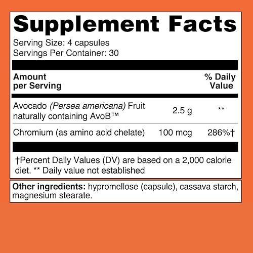 Miniatura 3 de Metavo Cápsulas de metabolismo Suplemento de apoyo energético Apoyo natural avanzado Frena los antojos de azúcar con aguacate a base de aguacate