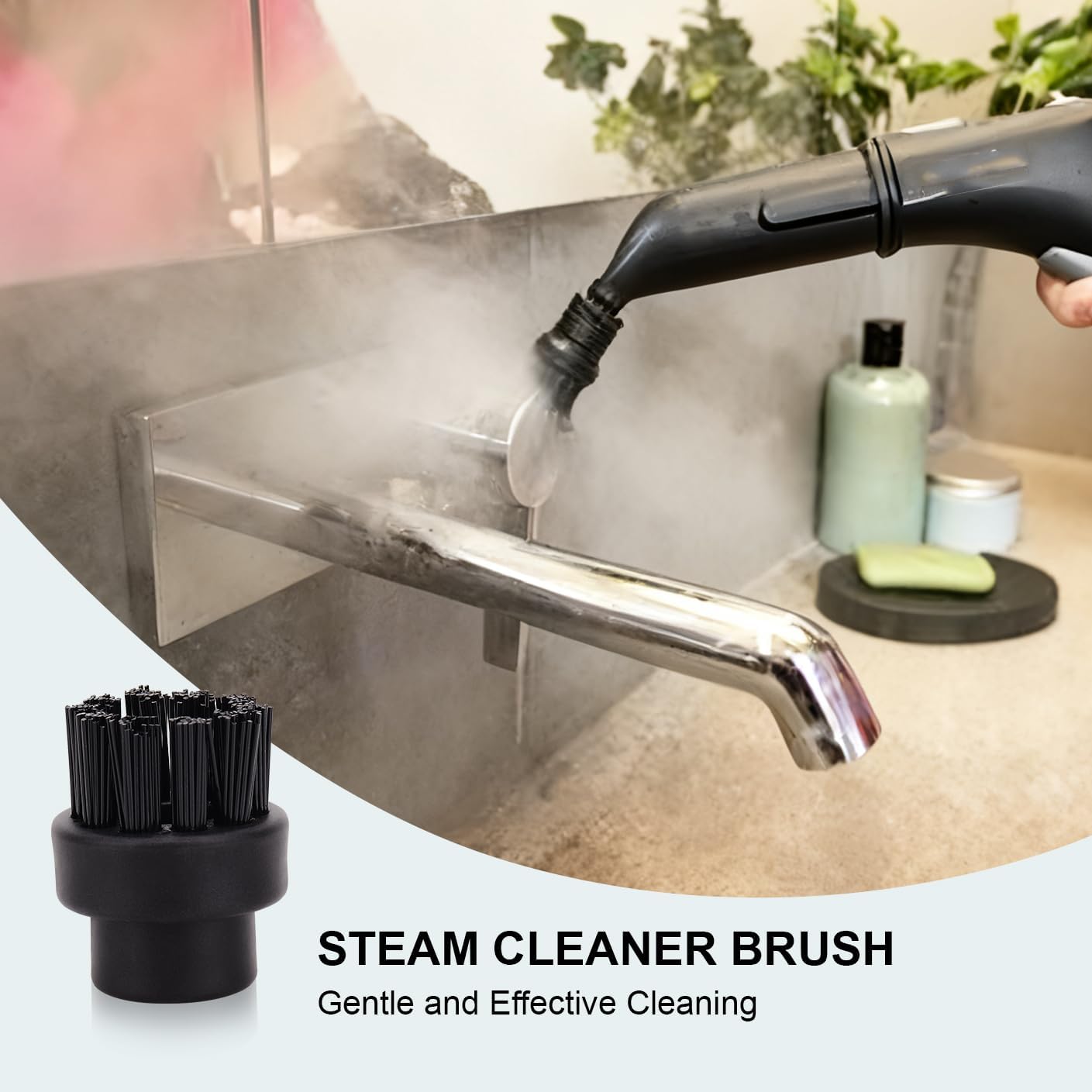 Small Brass and Nylon Brushes - Heavy Duty and Hard to Reach Places and Precision Cleaning Accessories Fit for Dupray Steam Cleaners - 12 Pack Steam Cleaner Attachments Brush Head image 5