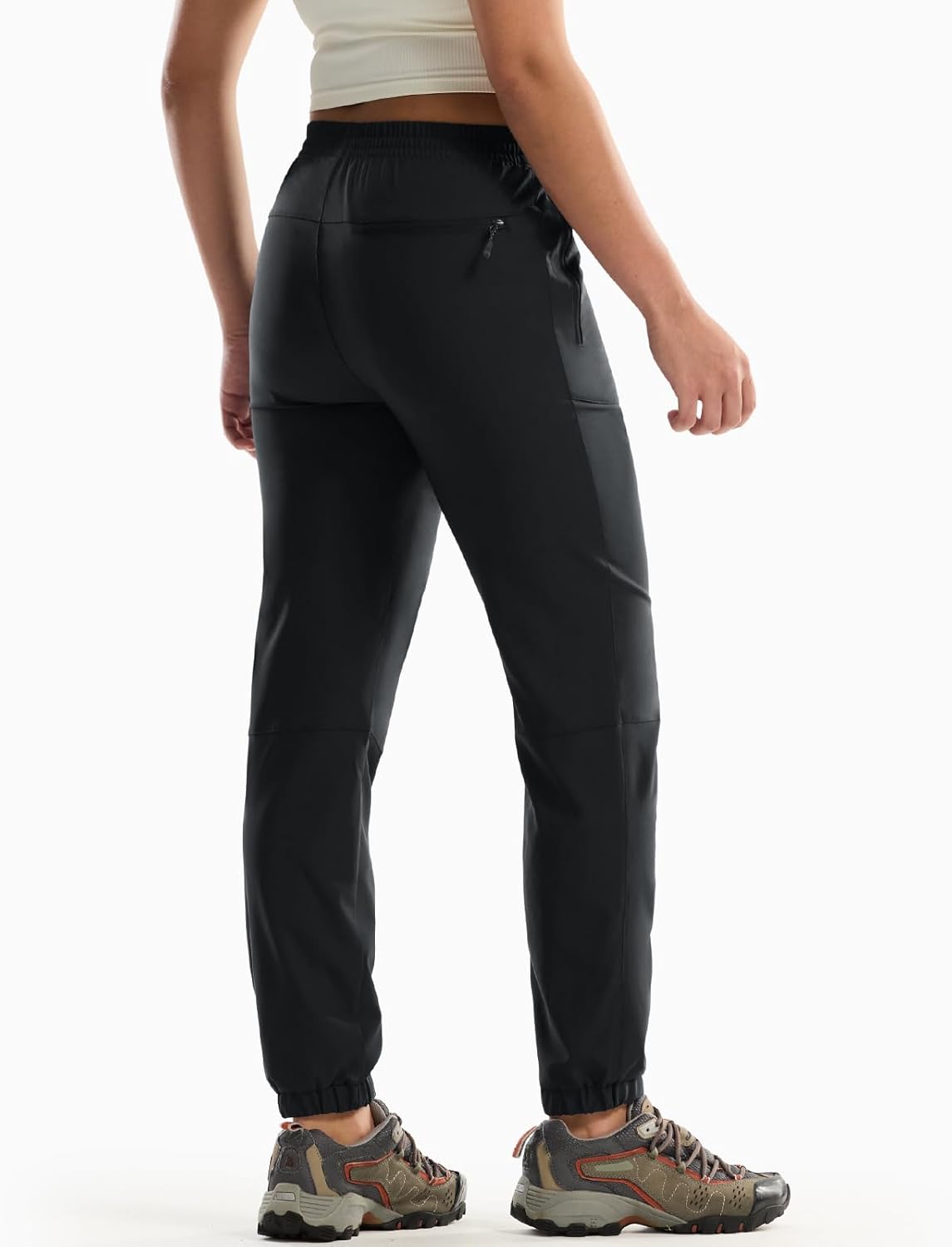 Haimont Women’s Jogger Hiking Pants with Zip Pockets Lightweight Quick Dry Cargo Pants for Outdoor, Water-Resistant - Image 2