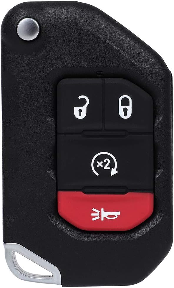 ECCPP OHT1130261 68416782AA 1-Pack Keyless Entry Remote Car Key Fob Replacement for 2020 Fit for Jeep Gladiator 3.6L 2020 Fit for Jeep Gladiator --L 4 Button