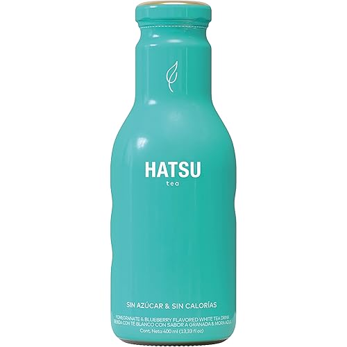 Miniatura 6 de Hatsu Tés saborizados, bebida hecha con extracto natural, sin sabores artificiales, sin azúcares añadidos. 13.33 onzas líquidas cada botella Hatsu
