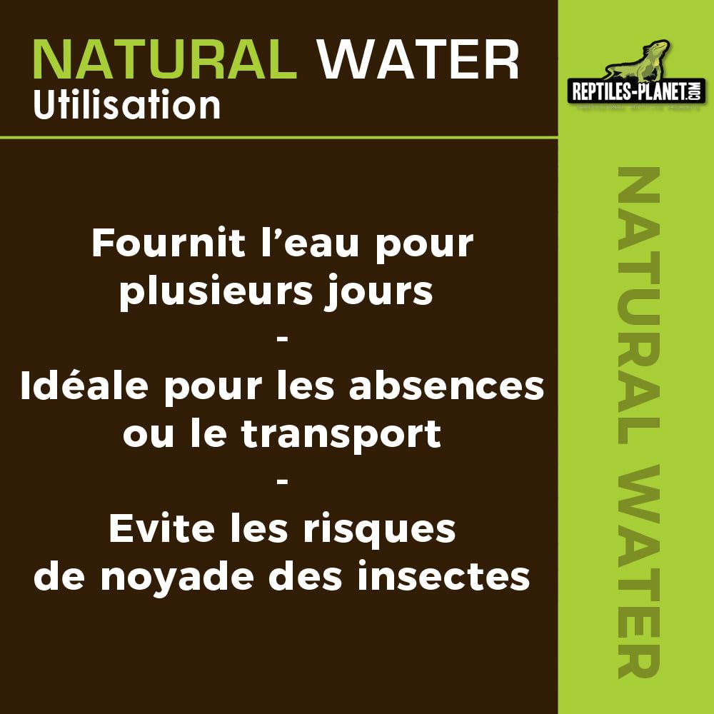 Reptiles Planet - Natural Water - Billes d'Eau Gélifiée - 500 ml