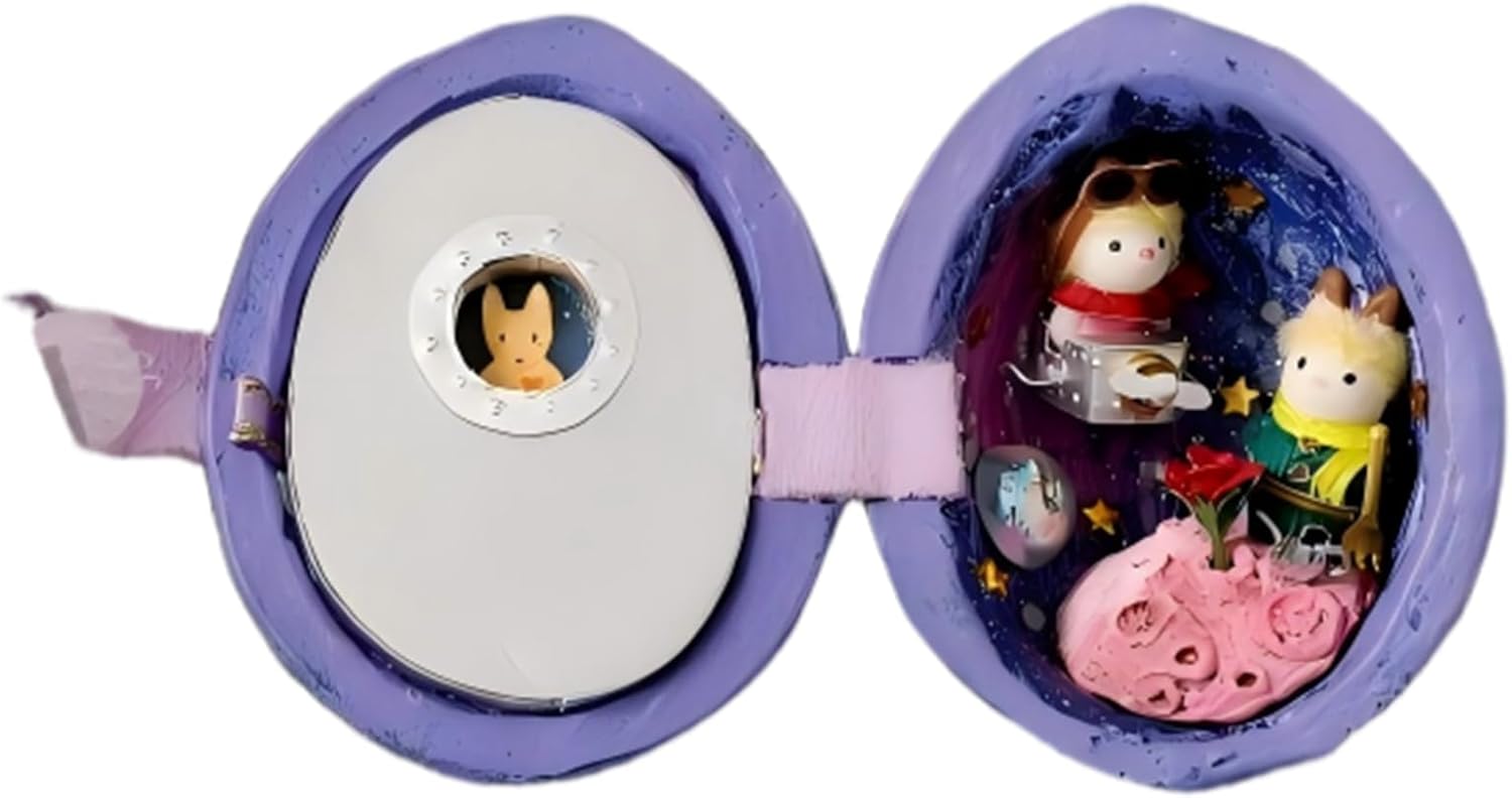Whimsical Walnut Shell Dollhouse Kit: DIY Fairy Garden Miniature Bunny Cabin for Adults - JCSY Starry Sky Review