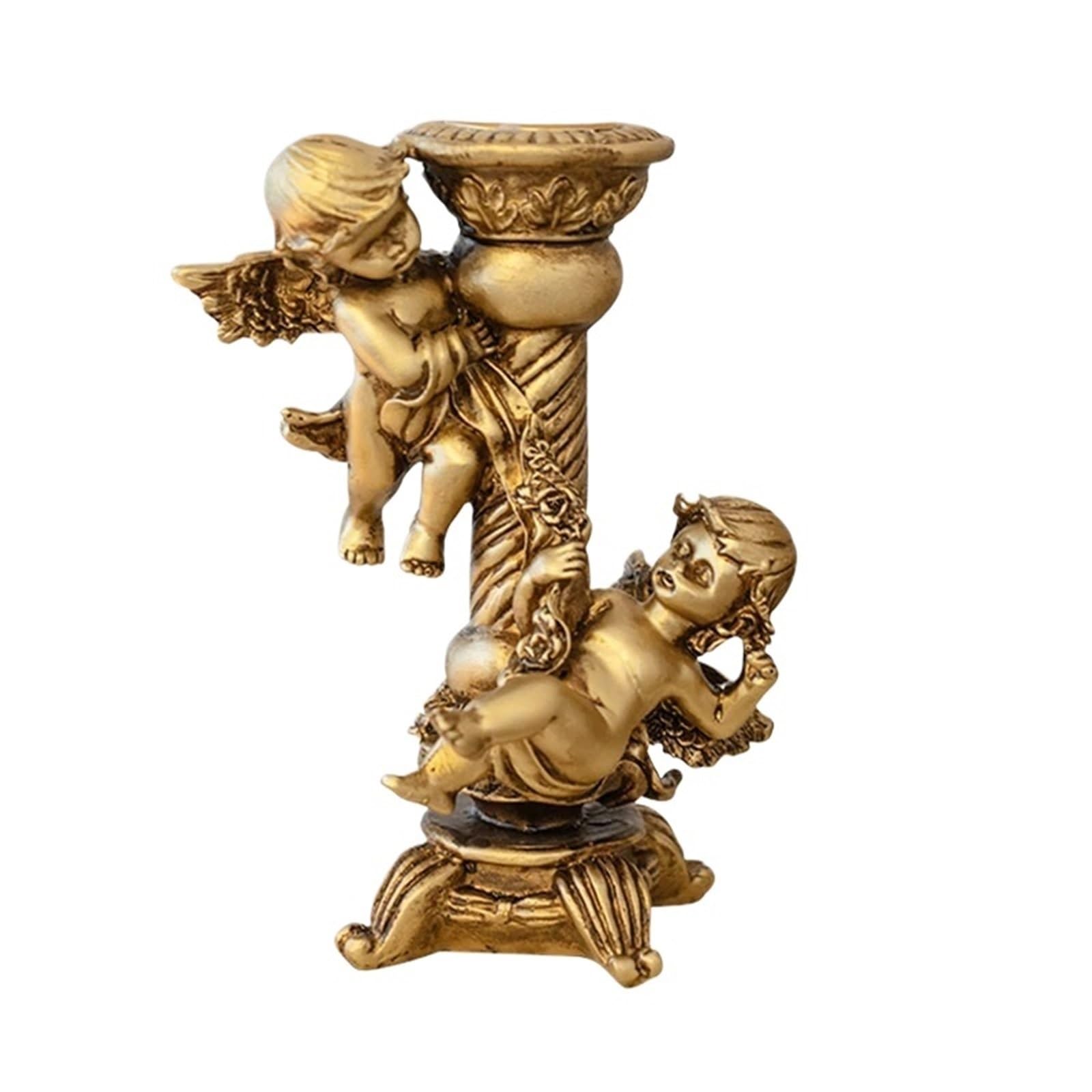 Metal Candle Holder Candle Holder Golden Crafts Candlestick Desktop Ornaments Home Decoration(Color 7)