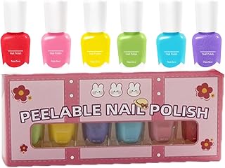 Nagellack för Barn 6 Styck Torkande Avskalbar Nagelbandsolja | Gel Nagellack För Fingrar För Flickor Och Barn Fest I I Salongen Bröllop Resa Dejting Pendling Nybörjare Och Professionella