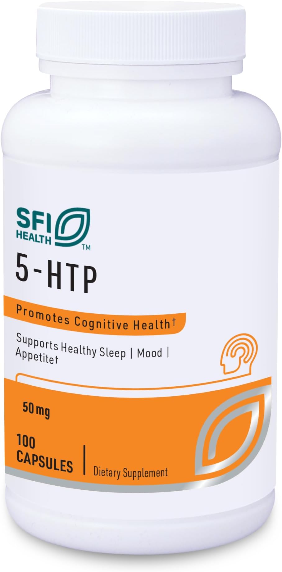 Klaire Labs 5-HTP 50 mg - Hypoallergenic 5-HTP from Griffonia Seed Extract (5-HTP) - Hydroxytryptophan Serotonin Support Supplement to Promote Sleep & Mood (100 Capsules)