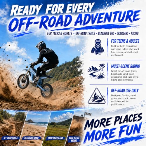 Image of Tuttio Soleil01 GB Electric Dirt Bike 54.6V 3000W 40MPH Off-Road Ebike