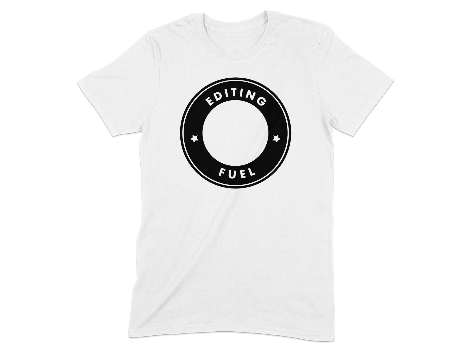 GenericUnisex Editing Fuel T-Shirt, Graphic Designer Shirt, Video Editor Gift, Cotton Tee, Casual Work Apparel, Creative Professional Top