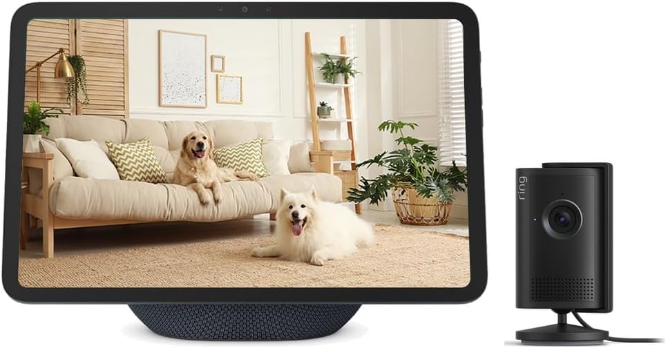 Amazon Echo Show 11 (newest model) with 11" Full-HD Display + Ring Indoor Cam Plus (newest model) with Retinal 2K Video & 4x Enhanced Zoom Bundle