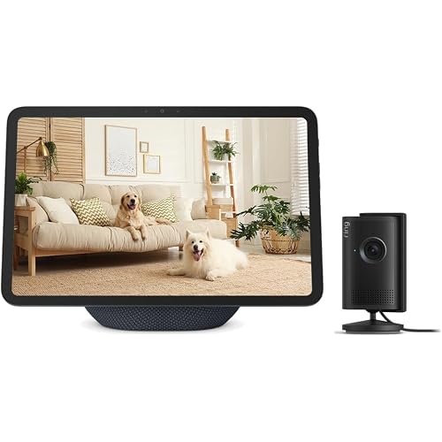 Amazon Echo Show 11 (newest model) with 11" Full-HD Display + Ring Indoor Cam Plus (newest model) with Retinal 2K Video & 4x Enhanced Zoom Bundle