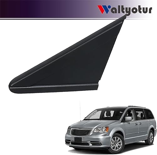 Miniatura 5 de waltyotur Espejo retrovisor lateral lateral izquierdo para el lado del conductor, moldura triangular, repuesto para Grand Caravan 2008-2017 Town &