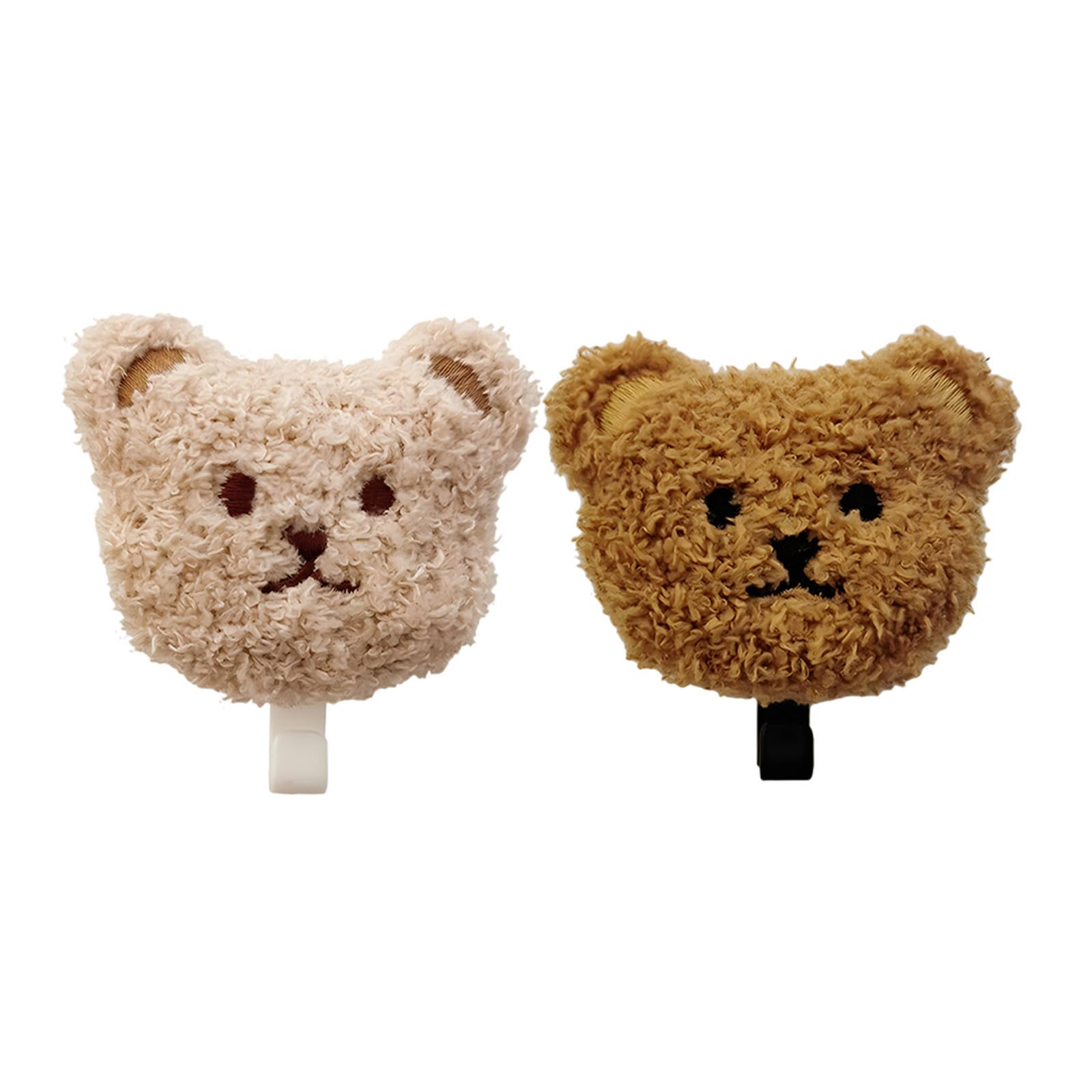 OSALADI Ganci e Facile da Usare Adesivi a Forma di Orso in Peluche 2 Pezzi Decorazione Adorabile Superficie Liscia per Chiavi e Cappelli per Porta e Camera